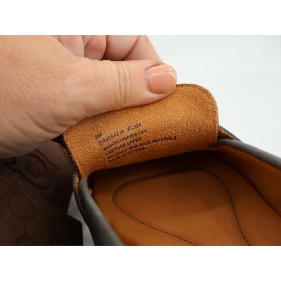 Born Langley Penny Loafers Womens 8 Blue Gray Leather Slip On Block Heel - Picture 10 of 12